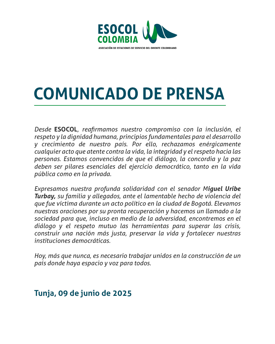 COMUNICADO DE PRENSA 01 2025