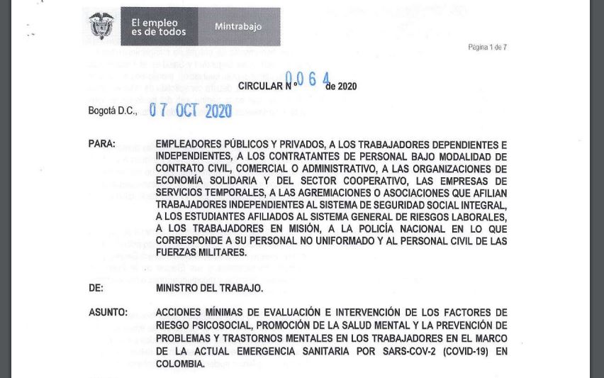 circular no0064 7oct2020 mintrabajo