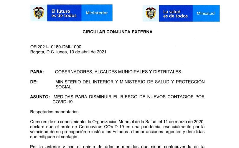 circular 19 abril 2021