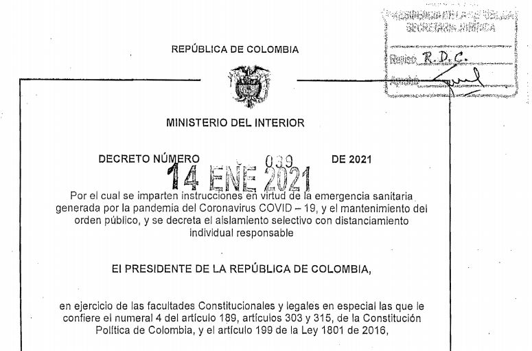 decreto mininterior 039 2021
